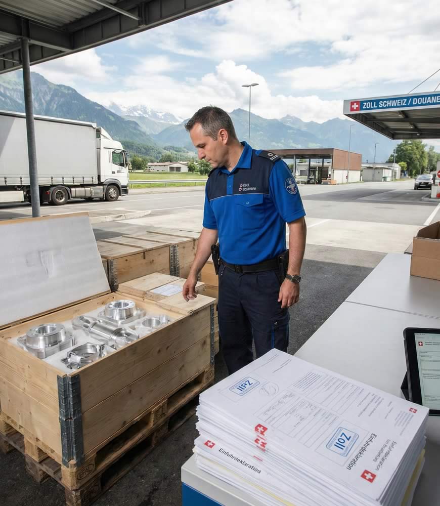 Was muss ich beim Import von CNC Teilen in die Schweiz beachten?