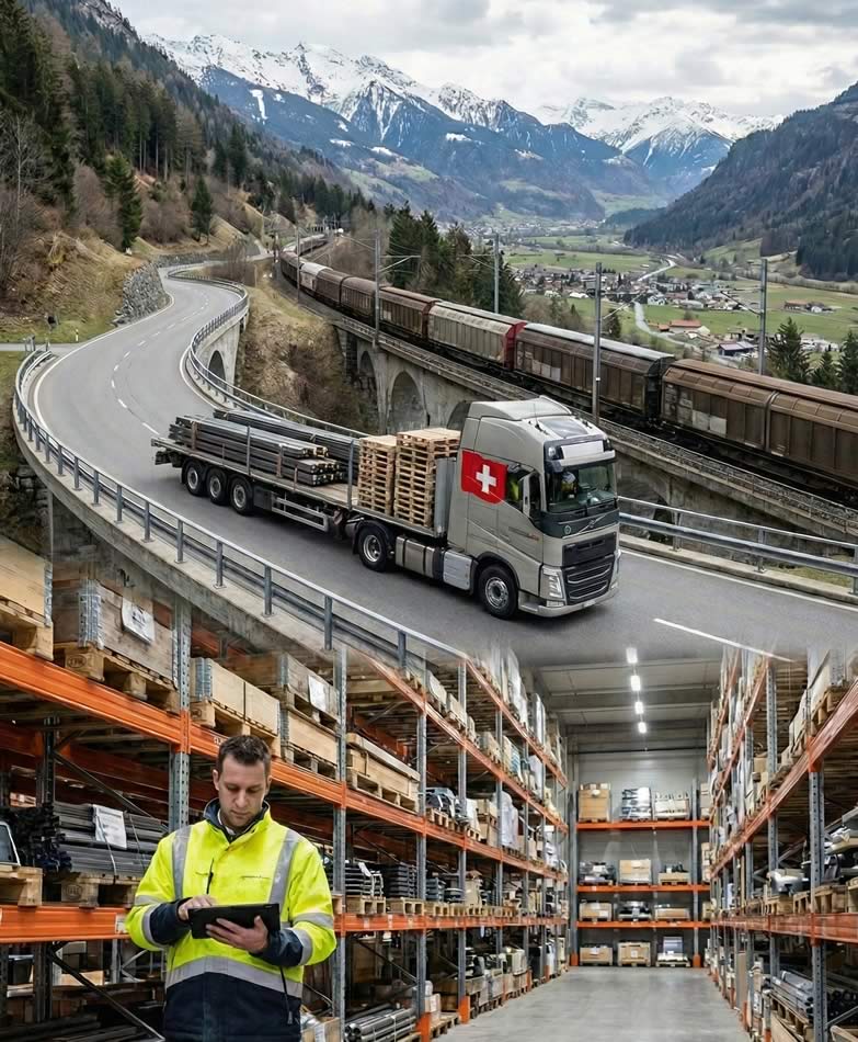 Materialverfügbarkeit und Logistikstrategien in der Schweizer Fertigungsindustrie: Eine umfassende Analyse der Werkstoffflüsse im alpinen Raum